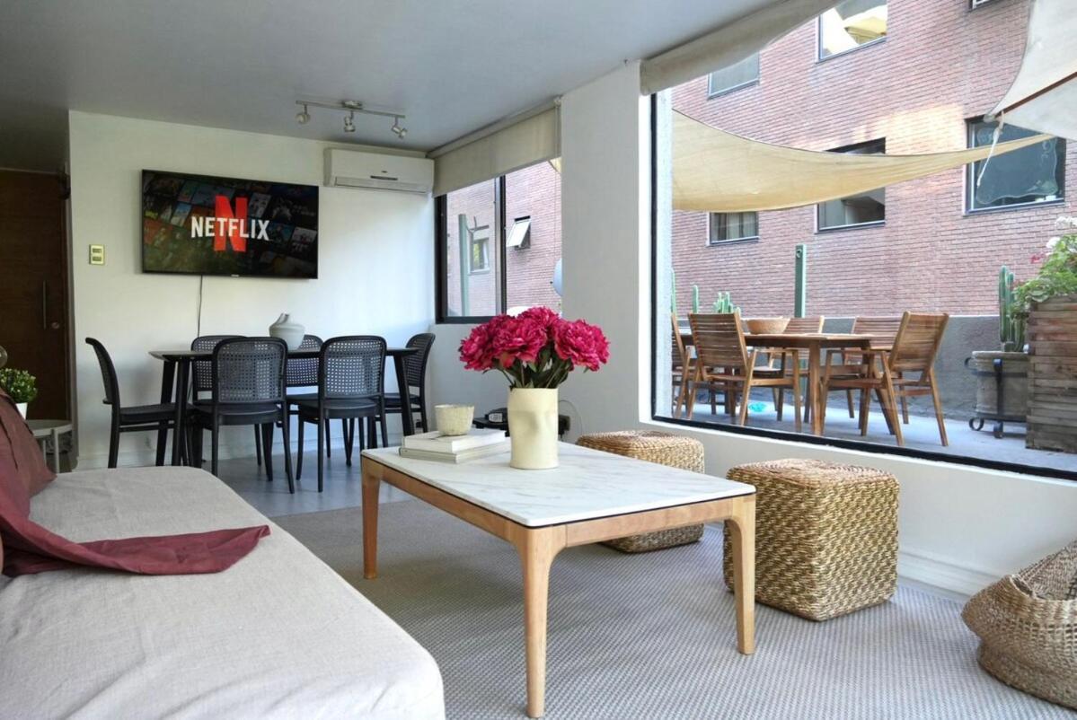 Apartamento Terraza, Jardin Y Diseno A Pasos Del Costanera Center